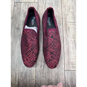 Pavini Women's Red & Black Slip-On Loafer Flats Size 10